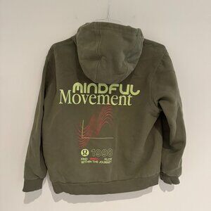 Lululemon Green Steady State Pullover Hoodie Medium Like New